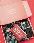 Teal Blooms Christmas Box
