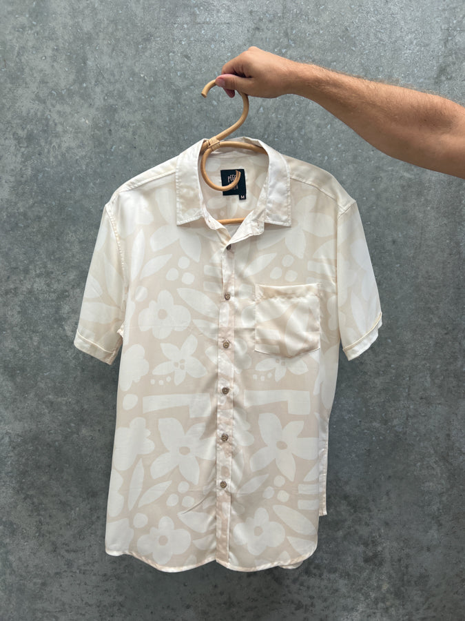 Sample Sale - Short Sleeve Shirt Cut out Flowers