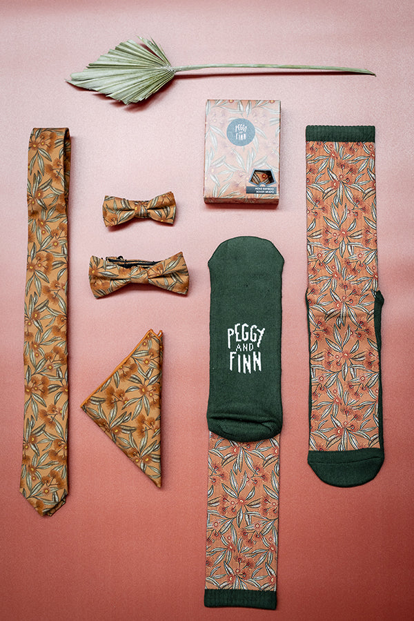 Kids Bow Tie - Flowering Gum Terracotta