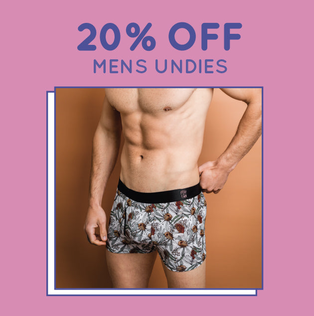 Bamboo Underwear for Men. Super soft fabric in Australian Designs. The perfect gift for Men