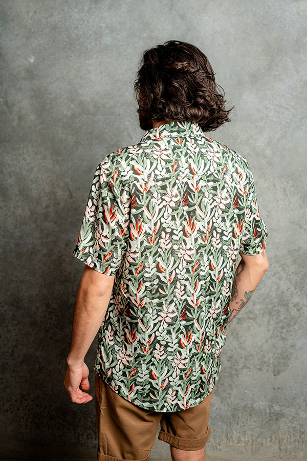 Men's Protea Green Short Sleeve Shirt