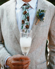 cotton tie banksia grey groom