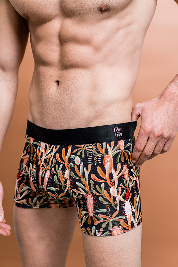 mens bamboo underwear grass tree black