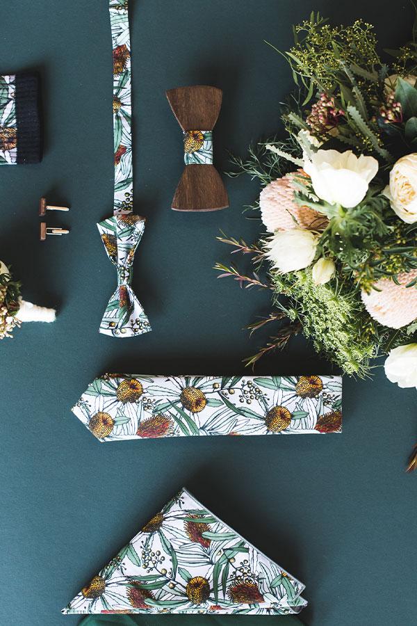 Bow Tie Bankisa Grey Wedding