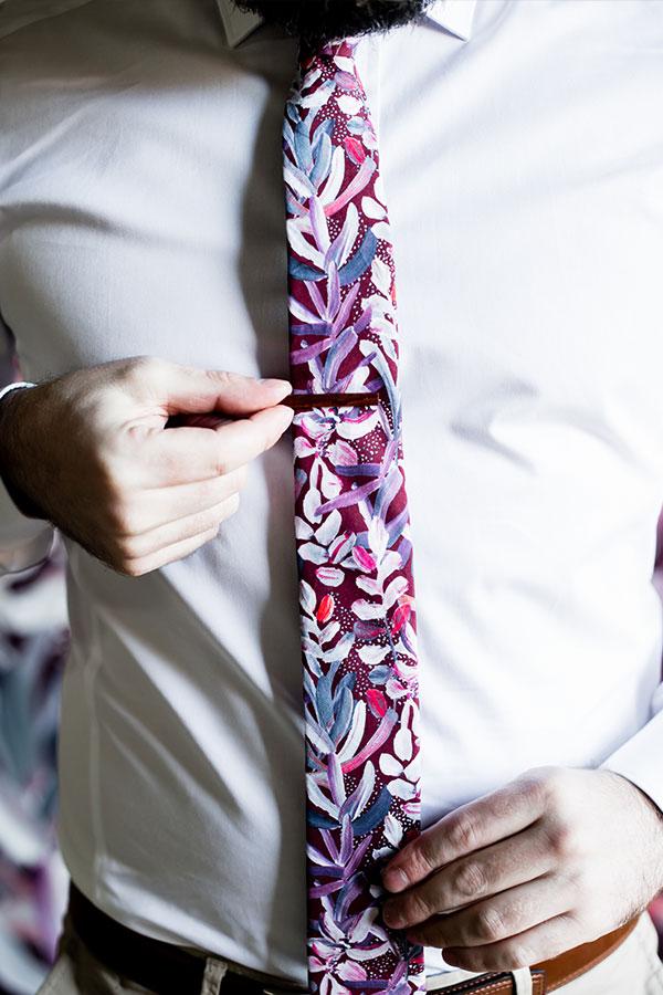 Wooden Tie Bar Jarrah Groom