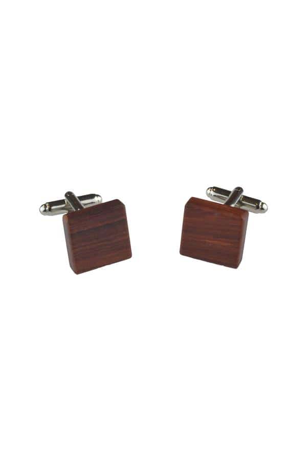 Wooden cufflinks jarrah wedding