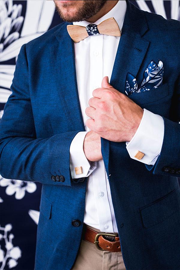 wooden cufflinks tasmanian oak gift groom